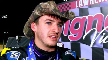 Briggs Danner Reacts After Winning The Justin Owen Memorial At Lawrenceburg