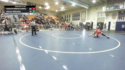 130 lbs 1st Place Match - Dalila Preciado, Poly/Long Beach vs Charlotte Mendoza-Gurrola, Hemet