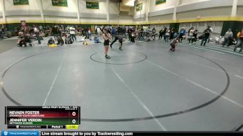 100 lbs Round 1 - Nevaen Foster, Spearfish Youth Wrestling vs Jennifer Verdin, Hettinger Huskies