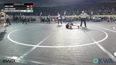 91 lbs Semifinal - Joely Hunt, Vian Wrestling Club vs Zoey Vaughn, Sperry Wrestling Club