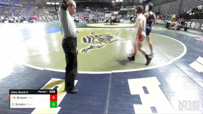 3A 175 lbs Cons. Round 3 - Hunter Brower, Kennewick vs Caden Brooks, Mead