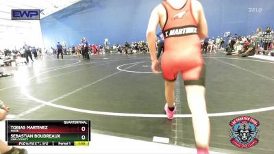 92 lbs Quarterfinal - Sebastian Boudreaux, Linn County vs Tobias Martinez, Maize