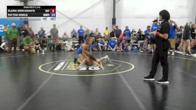 56 lbs Rr Rnd 3 - Elaina Mercadante, Virginia Team Predator - W vs Payton Hinkle, MGW Monkey Business - W