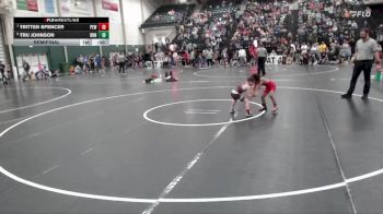 52 lbs Semifinal - Tritten Spencer, Plains Elite Wrestling vs Tru Johnson, Ready RP Nationals