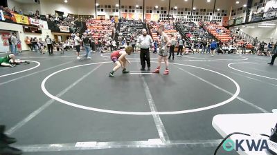 132 lbs Consi Of 8 #2 - Braxton Dykes, Warrior Wrestling Club vs Gavon Reed, Poteau Youth Wrestling Academy