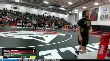 130 lbs Champ. Round 1 - Breaunnah Robles, Douglas County vs Hayley Prange, Arapahoe