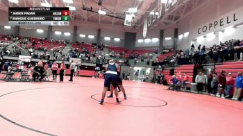 215 lbs Quarterfinal - Enrique Guerrero, Keller Timber Creek vs Jaiden Pagan, Arlington Lamar