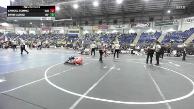 123 lbs Quarterfinal - Samuel Schutz, Black Fox Wrestling Academy vs David Alirez, Top Notch