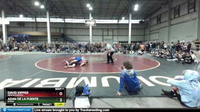 110 lbs Champ. Round 1 - Adan De La Fuente, Nyssa vs David Kipper, New Plymouth