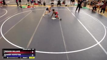 157 lbs Cons. Round 5 - Treshon Williams, IL vs Gunner Hostetter, MN