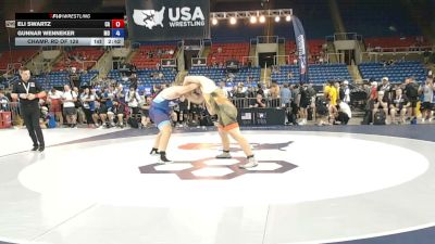 285 lbs Champ. Rd Of 128 - Eli Swartz, California vs Gunnar Wenneker, Missouri