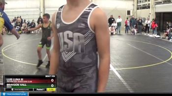 125 lbs Round 1 - Braydon Hall, NBWC vs Luis Luna Iii, Anchor Bay Wrestling Club