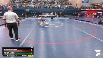 150 lbs Semifinal - Kolten Oborny, Conroe Woodlands College Park vs Asher James, Prosper Rock Hill