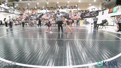80 lbs Rr Rnd 3 - Reilas Sanchez, Locust Grove Youth Wrestling vs Trison Cunningham, Coalgate Wildcat Wrestling Club
