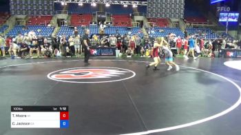 100 lbs Rnd Of 64 - Teghan Moore, Wisconsin vs Cameron Jackson, California