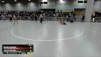 106 lbs Cons. Round 3 - Blake Hawkins, Bear Cave Wrestling Club vs Royce Malone, Monrovia Youth Wrestling Club