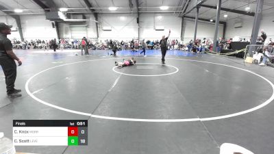 60 lbs Final - Cruz Knox, Morris Fitness Wrestling Club - (B) vs Carson Scott, Level Up Wrestling Center - (A)