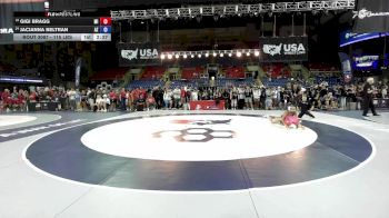 115 lbs Cons. Sub-quarters - Gigi Bragg, MI vs Jacianna Beltran, AZ