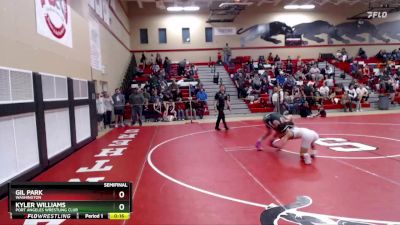 110 lbs Semifinal - Kyler Williams, Port Angeles Wrestling Club vs Gil Park, Washington