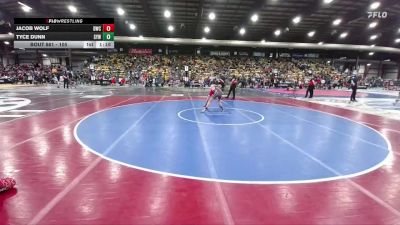 105 lbs Semifinal - Jacob Wolf, Dickinson Wrestling Club vs Tyce Dunn, Sturgis Youth Wrestling