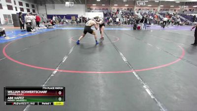 165 lbs 7th Place Match - Abe Hafez, Midway University vs William Schwertscharf, Simpson (Calif.)