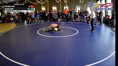 136-139 lbs Round 3 - Gage Ryer, Unattached vs Hayden Leet, Mat Factory