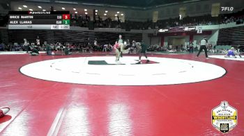 132 lbs Semifinals (8 Team) - Alex Llanas, CLAREMORE vs Brice Martin, ELGIN