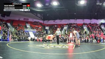 144 lbs Semifinals (8 Team) - Julien Kimling, Hudson Area HS vs Isaac Keibler, Clinton HS
