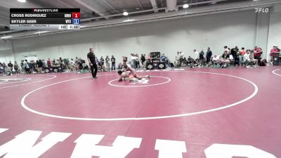 74 lbs Champ. Round 1 - Cross Rodriguez, Church Boyz Wrestling Club vs Skyler Geer, Wichita Training Center