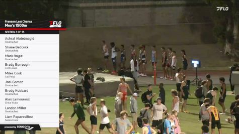 Men's 1500m, Finals 3