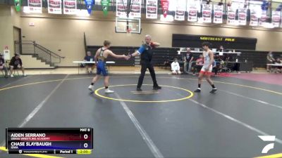 126 lbs Champ. Round 1 - Aiden Serrano, Ubasa Wrestling Academy vs Chase Slaybaugh, Iowa