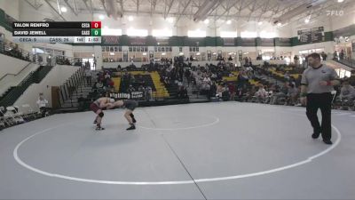 150 lbs Quarters & 1st Wb (16 Team) - Talon Renfro, Central (Carroll) vs David Jewell, Cass