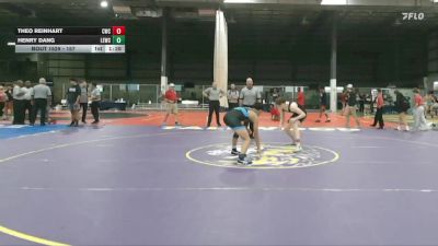 157 lbs 3rd Place Match - Henry Dang, Landstown Eagles Wrestling Clu vs Theo Reinhart, Cavalier Wrestling Club