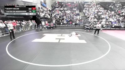 5A 126 lbs Champ. Round 1 - Scotty Keller, Bountiful vs Clayton Von Niederhausern, Taylorsville