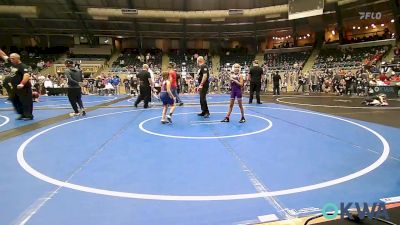 67 lbs Quarterfinal - Nazzaraya Hormann, Chickasha Youth Wrestling vs Bristol Garey, Dark Cloud Wrestling Club