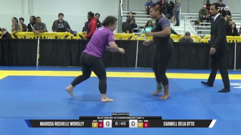 Carmell Selia Otto vs Marissa Rochelle Worsley 2026 Pan IBJJF Jiu-Jitsu No-Gi Championship