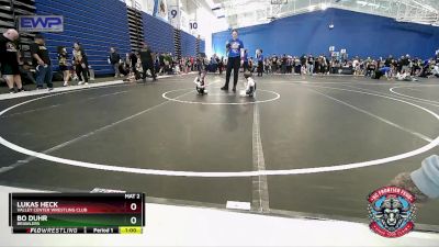 43 lbs Cons. Round 2 - Bo Duhr, Brawlers vs Lukas Heck, Valley Center Wrestling Club