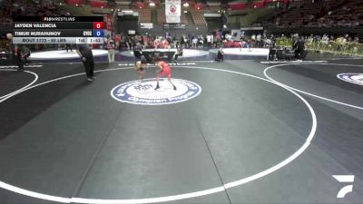 80 lbs Champ. Round 1 - Jayden Valencia vs Timur Nurahunov, Community Youth Center - Concord Campus Wrestling