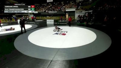 53 lbs Cons. Semis - Caroline Angel, Reign Wrestling Club vs Elle Transfiguracion, Reign Wrestling Club