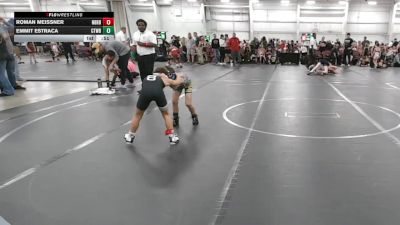 56 lbs Round 5 (6 Team) - Emmit Estraca, CTWHALE Blue vs Roman Meissner, Neighborhood Wrestling