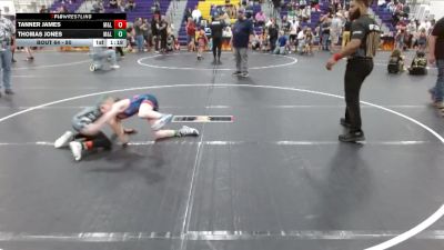 80 lbs Semifinal - Tanner James, Eastside Youth Wrestling vs Thomas Jones, Fort Stewart Wrestling Club