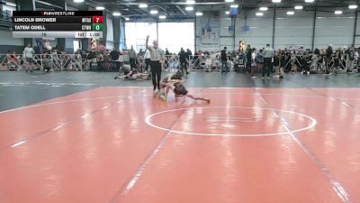 76 lbs Round 5 (3pm Friday) - Lincoln Brower, Mat Assassins vs Tatem Odell, CTWHALE