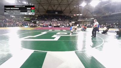 Boys 1B/2B 113 Champ. Round 1 - Sam Kaltenbach, Liberty Bell vs Alex Richards, Adna