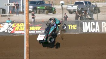Danny Sams III Flips Hard At Eagle Raceway