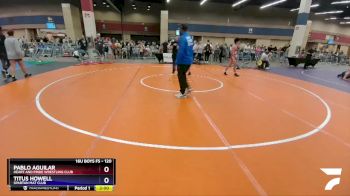 120 lbs Cons. Round 5 - Pablo Aguilar, Heart And Pride Wrestling Club vs Titus Howell, Spartan Mat Club
