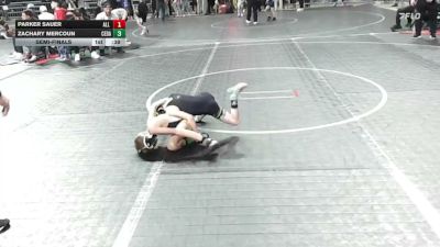 50 lbs Semifinal - Parker Sauer, All I See Is Gold Academy vs Zachary Mercoun, Cedar Grove
