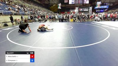 120 lbs Rnd Of 128 - Tommy Marchetti, NJ vs Jack Simpson, CO