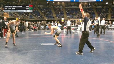 125 lbs 3rd Place - Aslamjon Asatullaev, Moon vs Nolan Huska, Greater Latrobe