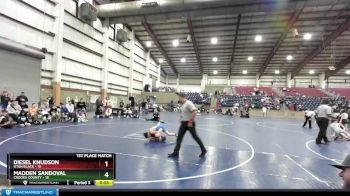 102 lbs Finals (2 Team) - Ethan Sharp, Utah Green vs Dalton Komperda, Black Fox Wrestling