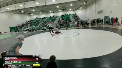 100 lbs 3rd Place Match - Caydee Eden, Powell vs Aislynn Vroman, Wind River